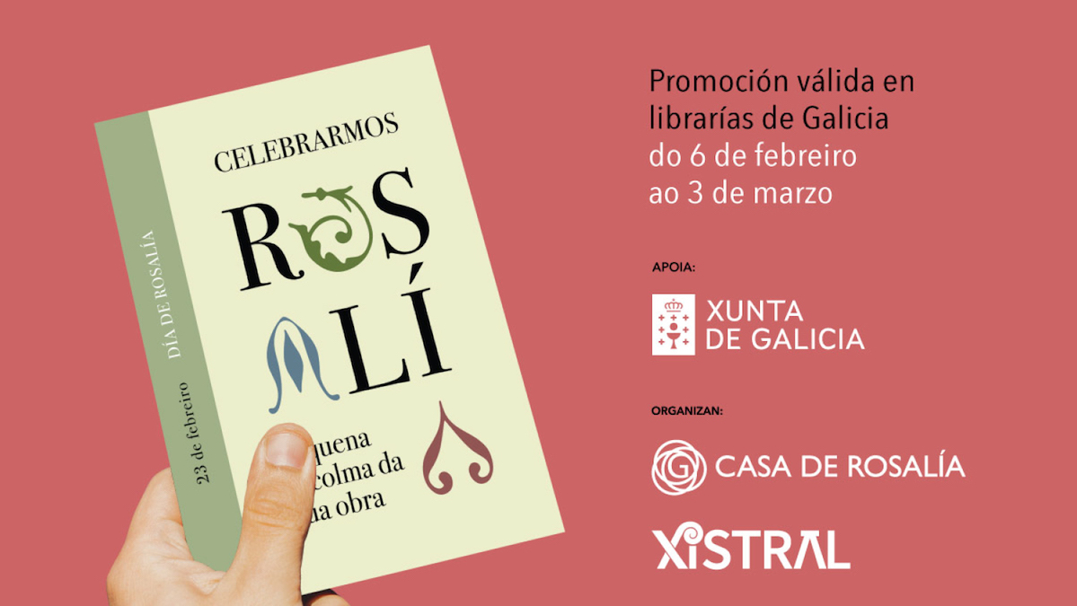 Merca un libro en galego e leva unha escolma rosaliana